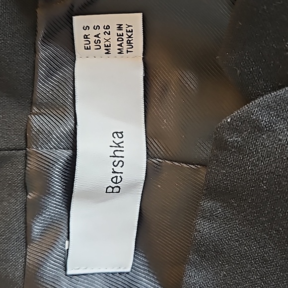 Bershka Black Button Down Strapless Corset Top Size Small - Picture 3 of 5